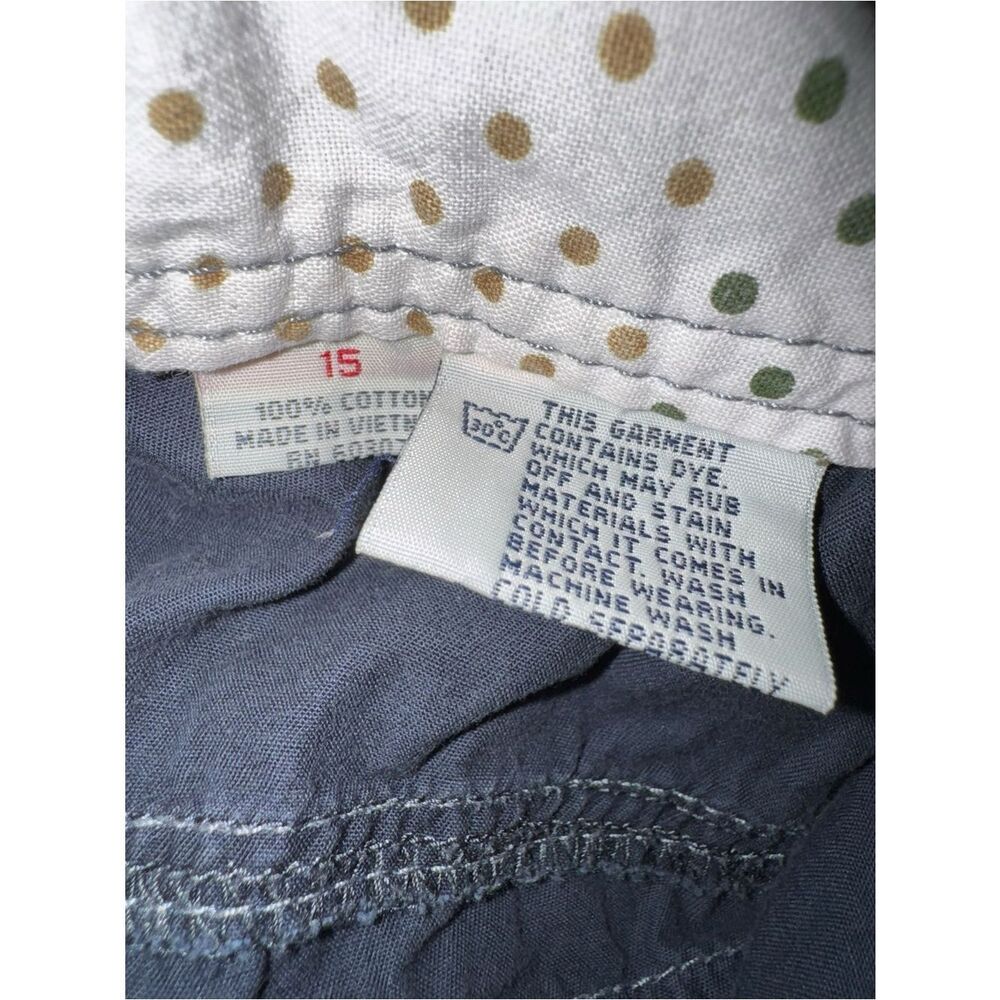 UNIONBAY Solid Navy Blue Cropped Capri Cargo Pants Pockets Drawstring - Picture 4 of 15